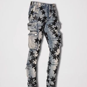 Amiri X Chemist Leather Stars tactical jeans PRICE LOWERED!